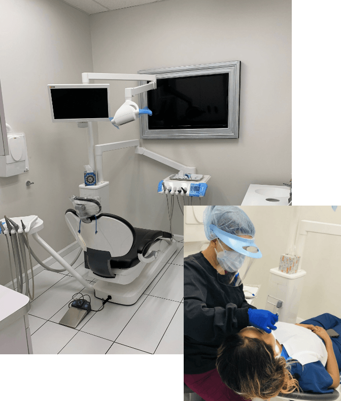 Burbank dentist treating a dental patient