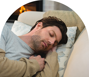 Man sleeping on his side