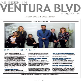 Ventura Boulevard magazine mentioning Doctor Ruiz as a top doctor